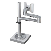 Hold Monitor Arm 26 - 1×14 kg, genomföringsfäste, silver